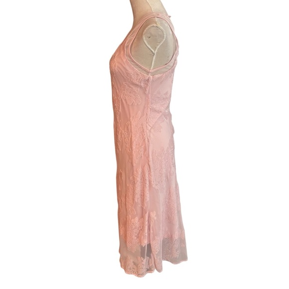 Spirit of Grace Pink Velvet Burnout Dress XS Balletcore Sheer Fairycore Mesh - Picture 5 of 12